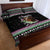 Christmas Dachshund Angel Dog Quilt Bed Set Pink Green Tree Feather Pattern Design - Wonder Print Shop