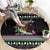 Christmas Dachshund Angel Dog Round Carpet Pink Green Tree Feather Pattern Design - Wonder Print Shop