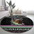 Christmas Dachshund Angel Dog Round Carpet Pink Green Tree Feather Pattern Design - Wonder Print Shop