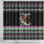 Christmas Dachshund Angel Dog Shower Curtain Pink Green Tree Feather Pattern Design - Wonder Print Shop