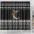 Christmas Dachshund Angel Dog Shower Curtain Pink Green Tree Feather Pattern Design - Wonder Print Shop