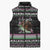 Christmas Dachshund Angel Dog Sleeveless Puffer Jacket Pink Green Tree Feather Pattern Design - Wonder Print Shop