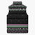 Christmas Dachshund Angel Dog Sleeveless Puffer Jacket Pink Green Tree Feather Pattern Design - Wonder Print Shop