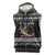 Christmas Dachshund Angel Dog Sleeveless Zip Hoodie Pink Green Tree Feather Pattern Design - Wonder Print Shop