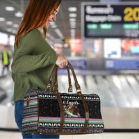 Christmas Dachshund Angel Dog Travel Bag Pink Green Tree Feather Pattern Design - Wonder Print Shop