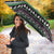 Christmas Dachshund Angel Dog Umbrella Pink Green Tree Feather Pattern Design - Wonder Print Shop