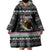 Christmas Dachshund Angel Dog Wearable Blanket Hoodie Pink Green Tree Feather Pattern Design - Wonder Print Shop