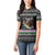 Christmas Dachshund Angel Dog Women Polo Shirt Pink Green Tree Feather Pattern Design - Wonder Print Shop
