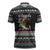 Christmas Dachshund Angel Dog Zipper Polo Shirt Pink Green Tree Feather Pattern Design - Wonder Print Shop