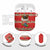 Funny Dachshund Dog Light Up Christmas AirPods Case Snowy Village Red Holiday Design - Wonder Print Shop