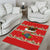 Funny Dachshund Dog Light Up Christmas Area Rug Snowy Village Red Holiday Design - Wonder Print Shop