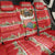 Funny Dachshund Dog Light Up Christmas Back Car Seat Cover Snowy Village Red Holiday Design - Wonder Print Shop