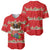 Funny Dachshund Dog Light Up Christmas Baseball Jersey Snowy Village Red Holiday Design - Wonder Print Shop