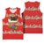 Funny Dachshund Dog Light Up Christmas Basketball Jersey Snowy Village Red Holiday Design - Wonder Print Shop
