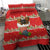 Funny Dachshund Dog Light Up Christmas Bedding Set Snowy Village Red Holiday Design - Wonder Print Shop