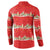 Funny Dachshund Dog Light Up Christmas Button Sweatshirt Snowy Village Red Holiday Design - Wonder Print Shop