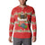 Funny Dachshund Dog Light Up Christmas Button Sweatshirt Snowy Village Red Holiday Design - Wonder Print Shop