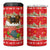 Funny Dachshund Dog Light Up Christmas 4 in 1 Can Cooler Tumbler Snowy Village Red Holiday Design - Wonder Print Shop