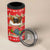 Funny Dachshund Dog Light Up Christmas 4 in 1 Can Cooler Tumbler Snowy Village Red Holiday Design - Wonder Print Shop
