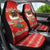 Funny Dachshund Dog Light Up Christmas Car Seat Cover Snowy Village Red Holiday Design - Wonder Print Shop