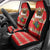 Funny Dachshund Dog Light Up Christmas Car Seat Cover Snowy Village Red Holiday Design - Wonder Print Shop