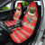 Funny Dachshund Dog Light Up Christmas Car Seat Cover Snowy Village Red Holiday Design - Wonder Print Shop