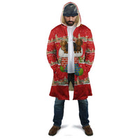 Funny Dachshund Dog Light Up Christmas Cloak Snowy Village Red Holiday Design - Wonder Print Shop