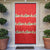 Funny Dachshund Dog Light Up Christmas Door Cover Snowy Village Red Holiday Design - Wonder Print Shop