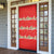 Funny Dachshund Dog Light Up Christmas Door Cover Snowy Village Red Holiday Design - Wonder Print Shop