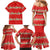 Funny Dachshund Dog Light Up Christmas Family Matching Mermaid Dress and Hawaiian Shirt Snowy Village Red Holiday Design - Wonder Print Shop