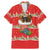 Funny Dachshund Dog Light Up Christmas Family Matching Mermaid Dress and Hawaiian Shirt Snowy Village Red Holiday Design - Wonder Print Shop