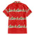 Funny Dachshund Dog Light Up Christmas Family Matching Puletasi and Hawaiian Shirt Snowy Village Red Holiday Design - Wonder Print Shop