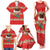 Funny Dachshund Dog Light Up Christmas Family Matching Tank Maxi Dress and Hawaiian Shirt Snowy Village Red Holiday Design - Wonder Print Shop