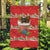 Funny Dachshund Dog Light Up Christmas Garden Flag Snowy Village Red Holiday Design - Wonder Print Shop
