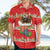 Funny Dachshund Dog Light Up Christmas Hawaiian Shirt Snowy Village Red Holiday Design - Wonder Print Shop