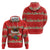 Funny Dachshund Dog Light Up Christmas Hoodie Snowy Village Red Holiday Design - Wonder Print Shop
