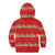 Funny Dachshund Dog Light Up Christmas Kid Hoodie Snowy Village Red Holiday Design - Wonder Print Shop