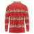 Funny Dachshund Dog Light Up Christmas Long Sleeve Polo Shirt Snowy Village Red Holiday Design - Wonder Print Shop