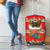Funny Dachshund Dog Light Up Christmas Luggage Cover Snowy Village Red Holiday Design - Wonder Print Shop
