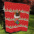 Funny Dachshund Dog Light Up Christmas Quilt Snowy Village Red Holiday Design - Wonder Print Shop