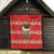 Funny Dachshund Dog Light Up Christmas Quilt Snowy Village Red Holiday Design - Wonder Print Shop