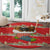 Funny Dachshund Dog Light Up Christmas Round Carpet Snowy Village Red Holiday Design - Wonder Print Shop