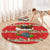 Funny Dachshund Dog Light Up Christmas Round Carpet Snowy Village Red Holiday Design - Wonder Print Shop