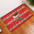 Funny Dachshund Dog Light Up Christmas Rubber Doormat Snowy Village Red Holiday Design - Wonder Print Shop