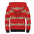 Funny Dachshund Dog Light Up Christmas Sherpa Hoodie Snowy Village Red Holiday Design - Wonder Print Shop