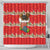 Funny Dachshund Dog Light Up Christmas Shower Curtain Snowy Village Red Holiday Design - Wonder Print Shop