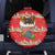 Funny Dachshund Dog Light Up Christmas Spare Tire Cover Snowy Village Red Holiday Design - Wonder Print Shop