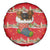 Funny Dachshund Dog Light Up Christmas Spare Tire Cover Snowy Village Red Holiday Design - Wonder Print Shop