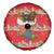 Funny Dachshund Dog Light Up Christmas Spare Tire Cover Snowy Village Red Holiday Design - Wonder Print Shop
