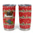 Funny Dachshund Dog Light Up Christmas Tumbler Cup Snowy Village Red Holiday Design - Wonder Print Shop